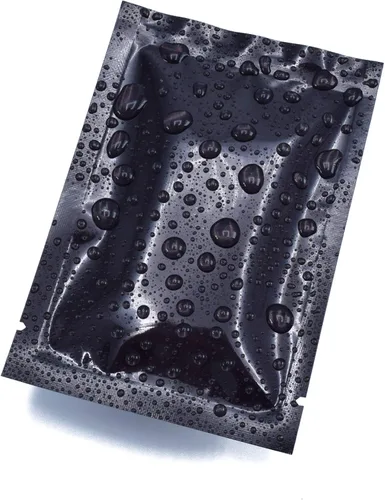 Vista 7 de QQ Studio - 100 bolsas metálicas de aluminio Mylar con extremo superior abierto, sellables (6x9cm (2.3x3.5"), 100x Negro)