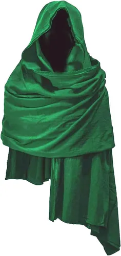 Vista 36 de Bufanda con capucha estilo pícaro, capa medieval, renacentista, para hombre, calentador de cuello con capucha, accesorios Cyberpunk