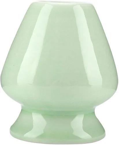 Vista 8 de Maxmartt Chasen - Soporte de cerámica para batidor de matcha de bambú, 1 unidad, accesorios de juego de té (verde)