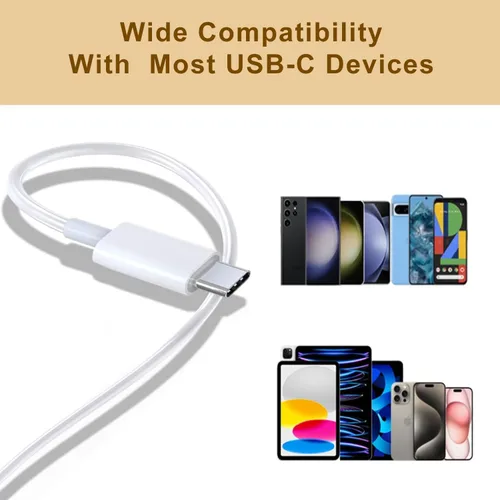 Vista 4 de Paquete de 2 auriculares USB C para iPhone 17/17Pro/17Pro Max/16/16 Pro/16 Plus/16 Pro Max/15/15 Plus/15 Pro/15 Pro Max, auriculares USB tipo C HiFi