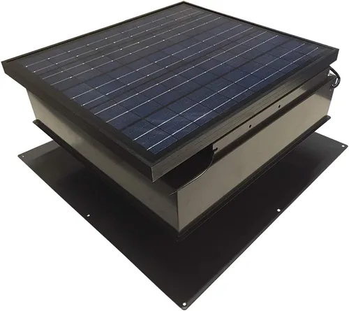 Vista 5 de Remington Solar Ventilador solar para ático de montaje en techo de 30 vatios Negro