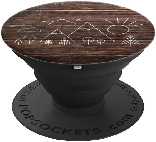 Vista 4 de PopSockets PopSockets - Diseño gráfico de senderismo para hombres y mujeres