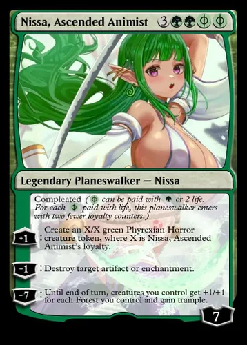 Vista 2 de 4x Nissa, Ascended Animist Anime Foil or Non-Foil (Foil)