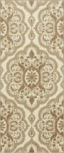 Vista 16 de Maples Rugs Vivian Medallion - Alfombra de área, fabricada en Estados Unidos, lavable, antideslizante, alfombra de interior para cocina, entrada