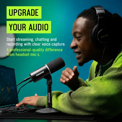 Vista 3 de Shure MV6 - Micrófono USB para juegos, transmisión y grabación
