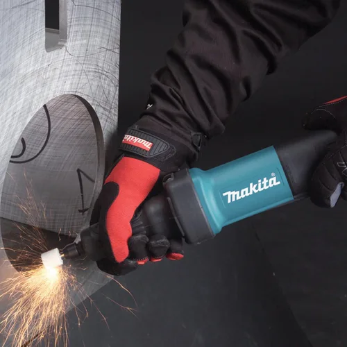 Vista 10 de Makita GD0600 1/4" interruptor de paleta amoladora, con interruptor de CA/CC, azul
