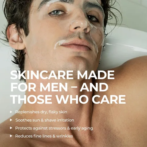 Vista 2 de HommeFace Juego de mascarillas faciales de hidrogel revitalizante para hombre (5 unidades) – Mascarillas hidratantes, amigables con la barba