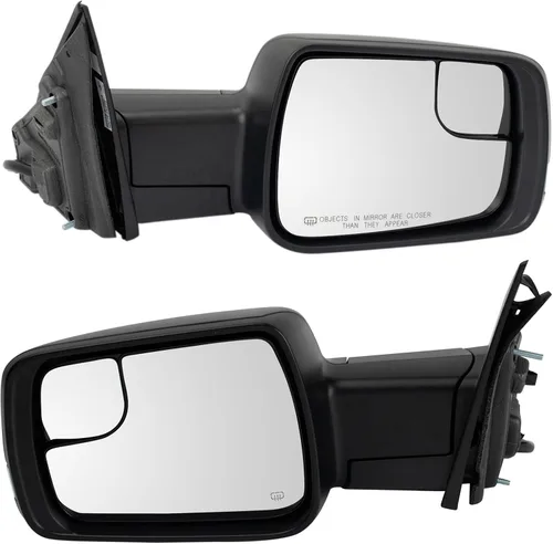 Vista 97 de TRQ Conjunto de 2 piezas de espejo lateral para conductor y pasajero, ajuste eléctrico, sin calefacción, sin memoria, color negro, compatible