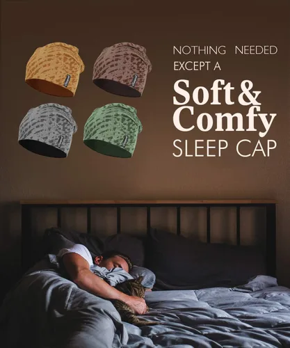 Vista 5 de Gorros ligeros multifuncionales de moda suaves de 10 pulgadas, gorro de cráneo para correr y enfriar, gorro para dormir