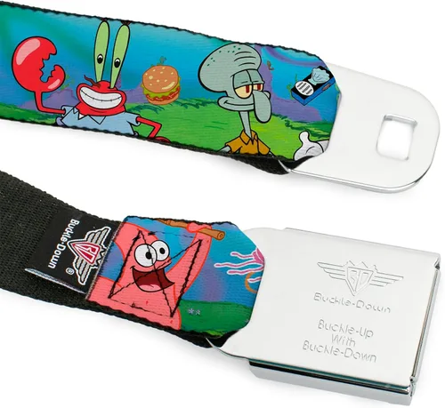 Vista 9 de Buckle-Down Cinturón de seguridad – Bob Esponja y Amigos/Logo – 1.0 pulgadas de ancho – 20-36 pulgadas de largo