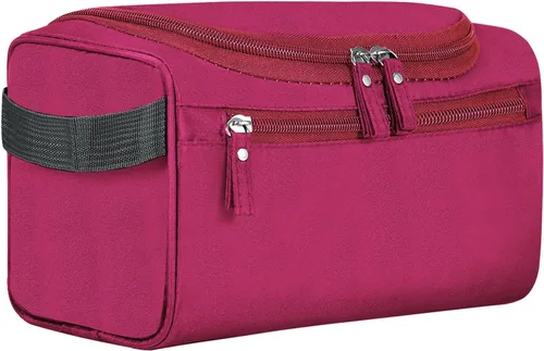 Vista 9 de Neceser colgante para mujeres y hombres, maquillaje de viaje, gran capacidad, kit de Dopp portátil, bolsa organizadora de almacenamiento con gancho