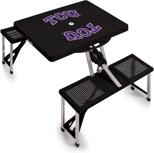 Vista 45 de PICNIC TIME NCAA North Carolina Tar Heels Folding Picnic Table - Camping Table - Outdoor Table with Umbrella Hole