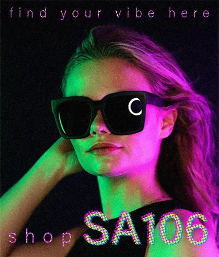 Vista 3 de Gafas de sol de plástico grueso con borde de cuernos de gran tamaño XXL para mujer