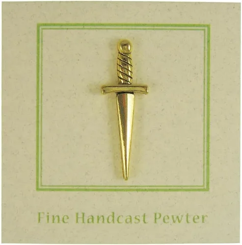 Vista 4 de Jim Clift Design Daga Gold Solapa Pin