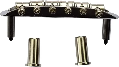 Vista 2 de Puente Mustang con sillines grandes, también se adapta a Fender Jaguar o Jazzmaster - Cromo Para Fender Mustang Vintage, Jaguar, Jazzmaster