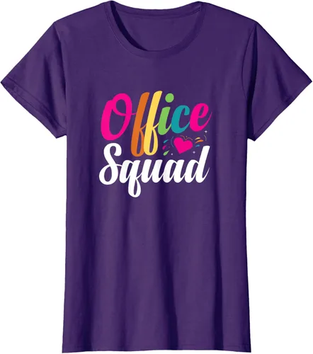Vista 6 de Oficina escuadra administrativa asistente escuela secretario regalo camiseta Negro