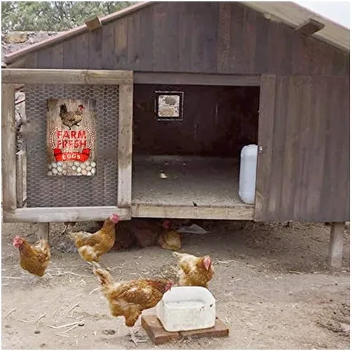 Vista 5 de PINWAGING Letrero de metal de arte moderno, bienvenido a la madre cluckers, póster retro de barra de metal para decoración del hogar, 12 x 8 pulgadas