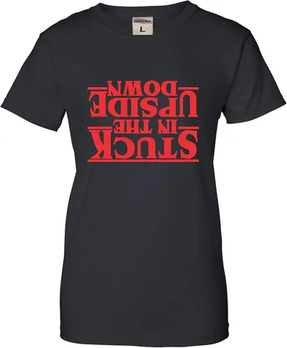 Vista 32 de Go All Out Camiseta para mujer Stuck in The Upside Down