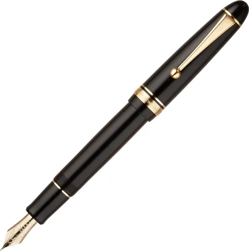 Vista 4 de Pilot Pluma estilográfica Custom 742, cuerpo negro, plumilla FM (FKK-2000R-B-FM)