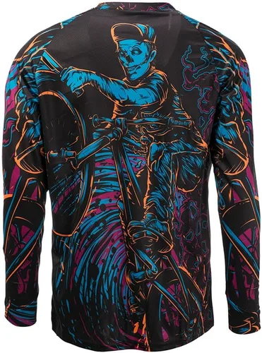 Vista 171 de Hotlion Camiseta de ciclismo para hombre, manga larga, MTB Motocross, ropa de carreras todoterreno