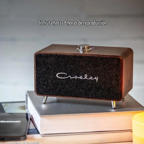 Vista 3 de Crosley CR3049A-WA Stanza Altavoz Bluetooth portátil, nogal