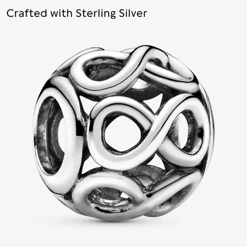 Vista 3 de PANDORA Joyería Infinite Shine Charm de plata de ley