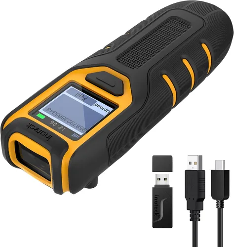 Vista 8 de Inateck Escáner de Código de Barras Inalámbrico, Escáner de Código de Barras Bluetooth Portátil con Pantalla, Escáner de Código de Barras 1D 2D QR
