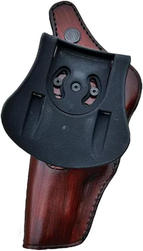 Vista 2 de Funda de piel para Taurus Judge 45 Colt/ 410 GA - Funda para cinturón OWB, piel de primera calidad