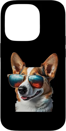 Vista 17 de iPhone 16 Pembroke Welsh Corgi with Sunglasses Case