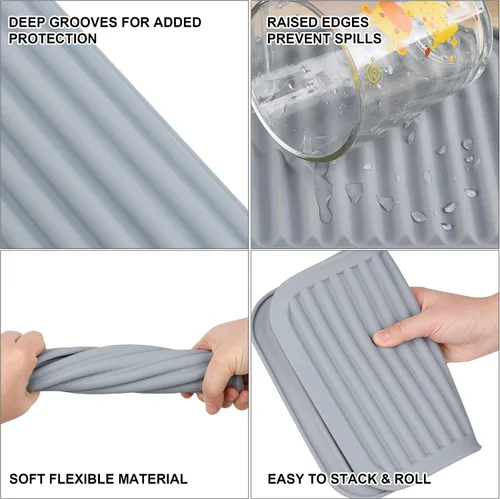 Vista 3 de Salvamanteles de silicona para ollas calientes y sartenes, almohadillas calientes para cocina, salvamanteles versátiles para platos calientes
