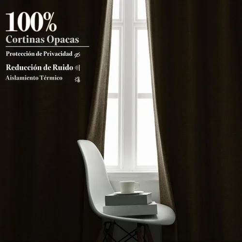 Vista 6 de Fcosie Cortinas plisadas de lino sintético para ventana, extra ancha, 100 % opacas, para teatro, cine, cafetería, pasillo, loft, dormitorio, bar