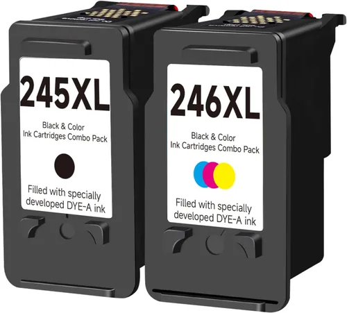 Vista 7 de Skyink Cartucho de tinta de repuesto compatible para Canon 245XL 246XL 245 246 XL (color negro, 2 unidades) PG245 CL246 MX490 MG2522 MX492 TR4520