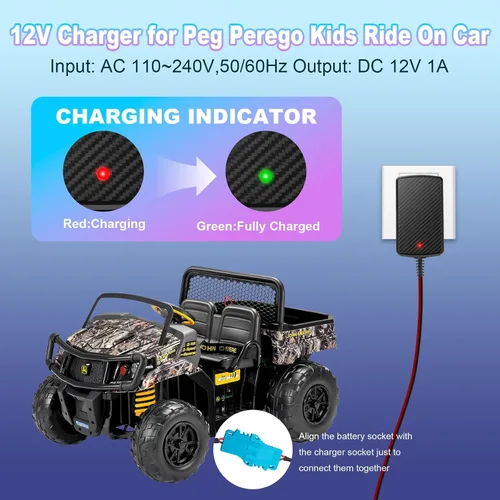 Vista 5 de Cargador de batería de 12 V para juguetes de paseo Peg Perego
