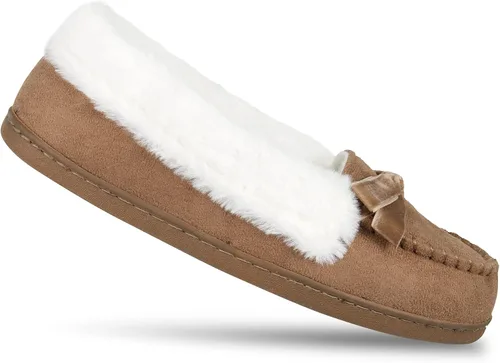 Vista 6 de Jessica Simpson - Mocasines de microgamuza para mujer, para interiores y exteriores