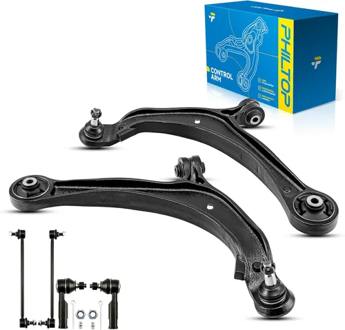 Vista 207 de PHILTOP Kit de suspensión delantera de 10 piezas, brazos de control inferiores con juntas de bola, eslabones de extremo de barra estabilizadora