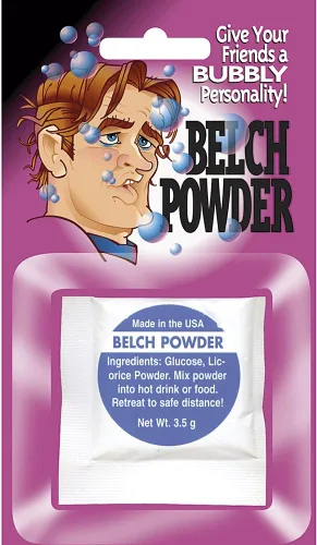Vista 2 de Broma práctica Belch Burp Powder Broma Burp Gas Bubbles Gag para bebidas calientes
