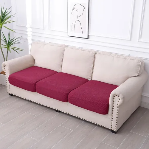 Vista 113 de hyha Fundas impermeables para sofá seccional, fundas de cojín Beige