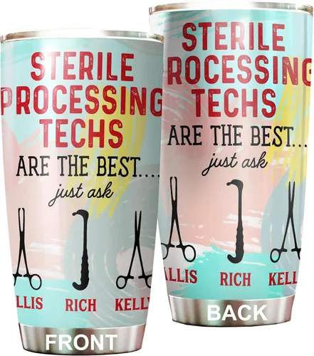 Vista 26 de Vaso estéril para técnico de procesamiento de acero inoxidable de 20 onzas, divertidos regalos tecnológicos estériles a granel para cumpleaños