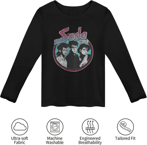 Vista 7 de Soda Stereo Long Sleeve Woman's Casual Loose O-Neck Pullover