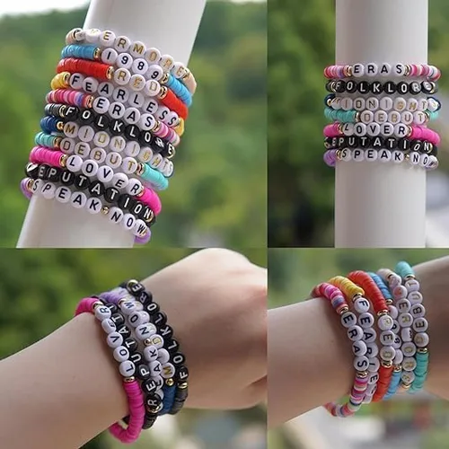 Vista 3 de PCGJICZ Juego de 11 pulseras inspiradas en Taylor de 1989, pulseras inspiradas en el álbum de Taylor y amantes de la música, regalos para fanáticos