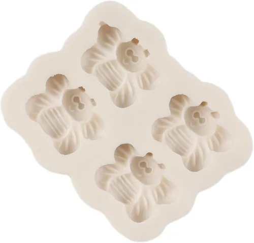 Vista 9 de Bumble Bee Moldes de silicona para fondant de chocolate de abeja para decoración de pasteles, decoración de cupcakes, pasta de goma de arcilla