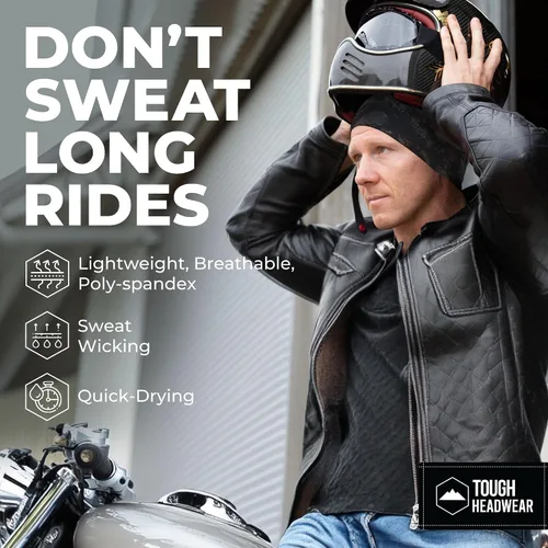 Vista 22 de Forro de casco de refrigeración para hombre, gorra de cráneo de ciclismo, forro de casco de motocicleta