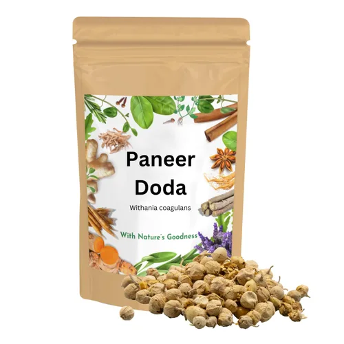 Vista 4 de Billion Deals Ayurveda Paneer Phool Doda / DODI Withania Coagulans, bueno para la salud (8.82 oz)
