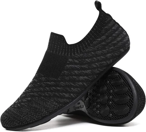 Vista 6 de Pantuflas ligeras de agarre para interiores y mujeres, antideslizantes, para hacer ejercicio en casa, yoga, para hombres y mujeres