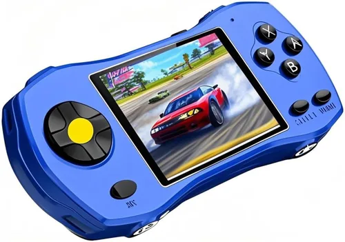Vista 3 de Consola de juegos de mano para niños con más de 200 juegos retro precargados, reproductor de juegos portátil con batería recargable, pantalla LCD