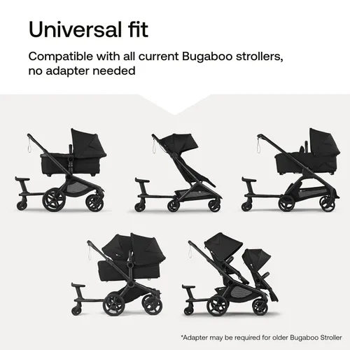 Vista 6 de Bugaboo Tabla con ruedas con asiento desmontable – Tabla de cochecito para niños pequeños compatible con todos los cochecitos Bugaboo – Tabla