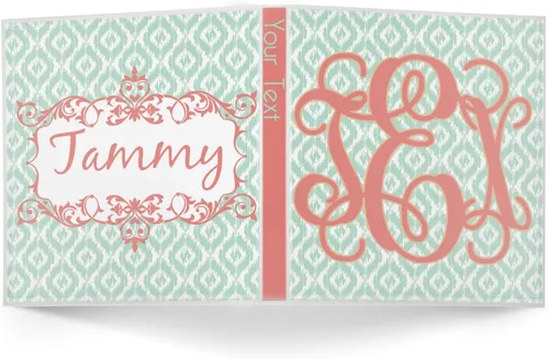 Vista 2 de Carpeta personalizada de 3 anillas con monograma - 1 pulgada