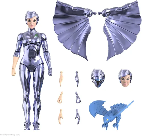 Vista 8 de Super7 ¡ULTIMATES! SilverHawks Buzz-Saw - Figura de acción SilverHawks de 8 pulgadas con accesorios, coleccionables clásicos de dibujos animados