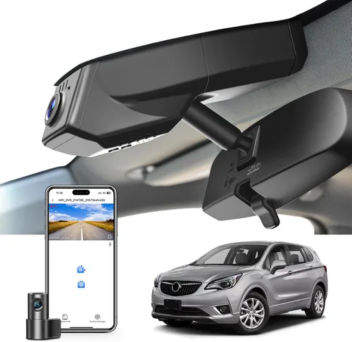 Vista 22 de Mangoal Cámara de tablero delantera 4K y trasera de 1080p para Buick Enclave 2018-2024 (modelo A), se prefiere Base Essence Premium Avenir