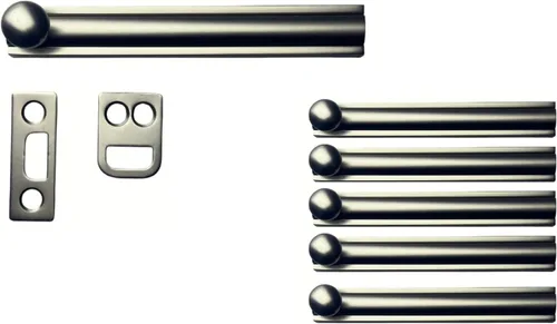 Vista 40 de QCAA Perno de superficie de latón macizo, 2", latón pulido, paquete de 1, fabricado en Taiwán